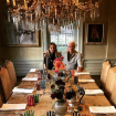 Richard Gere y Alejandra Silva, los perfectos anfitriones en el comedor de su casa