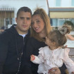 José Fernando junto a Michu y su hija Rocío.