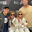 Chris Hemsworth junto a sus mellizos, Sasha y Tristan, y el entrenador.