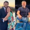 Carola Escámez y su nueva pareja, y Miki Nadal, en un montaje.