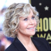 Jane Fonda en la entrega de la estrella de Michael Douglas en el paseo de la fama de Hollywood