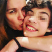 Fabiola Martínez con su hijo Carlos Osborne.