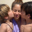 Milan y Sasha dan un beso a su madre, Shakira.