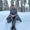 Miguel Ángel Silvestre en mitad de la nieve en Suecia (redes)