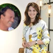 Fabiola Martínez con Julio Iglesias en un montaje.