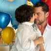 David Bisbal con su hijo Matteo en su cumpleaños