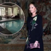 Isabel Preysler en un montaje con su casa, Villa Meona.