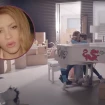 Shakira en su nuevo videoclip acompañada de sus hijos.