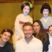 Los Beckham en Japón.