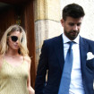 Gerard Piqué y Clara Chía saliendo de la Parròquia Sant Vicenç de Montalt (Europa Press)