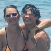 Fabiola Martínez y su hijo Carlos, en la playa.