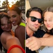 Paula Echevarría y David Bustamante, ambos con su hija Daniella.