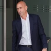 Luis Rubiales saliendo de la Audiencia Nacional