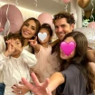 David Bisbal junto a su familia, en el cumpleaños de su hija Bianca.