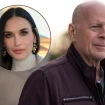 Bruce Willis en un montaje con Demi Moore.