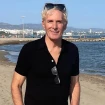 Michael Bolton, en la playa.