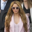 Shakira saliendo de los juzgados de Barcelona en 2023