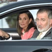 Felipe y Letizia, en su coche.