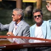 George Clooney y Brad Pitt en el Festival de Venecia.