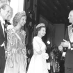 Juan Carlos y Sofía con Isabel II y Felipe de Edimburgo