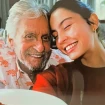 Con su padre, Michael Douglas.