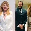 La baronesa Thyssen en un montaje con su hijo y su nuera