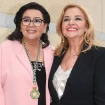 María del Monte con su mujer.