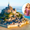 El Mont St. Michel inspiró el diseño del castillo de la película 'Enredados'.