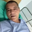 Frank Cuesta, en el hospital.