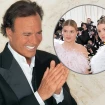 Julio Iglesias y sus hijas gemelas.