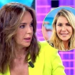 Olga Moreno con una americana color verde neón en 'Fiesta' hablando de su relación con Ana Luque, en un montaje con ella
