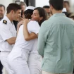 El abrazo más esperado entre madre e hija.