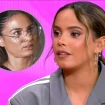 Gloria Camila Ortega en el plató de 'TardeAR' en un montaje con Gema Aldón en De viernes