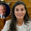 La reina Letizia en un montaje con Fernando Ónega, el padre de Sonsoles Ónega.