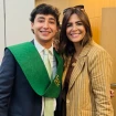 Nuria Roca con su hijo, Juan del Val.
