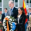Felipe VI y Letizia participaron en una ofrenda floral con el presidente federal de la República de Austria.
