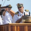 Leonor en la torre de mando del Elcano.