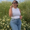 Anabel Pantoja en una imagen de redes en el campo