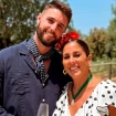 David Rodríguez y Anabel Pantoja, muy sonrientes en El Rocío.