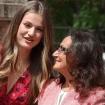 La princesa Leonor y su abuela, Paloma Rocasolano.