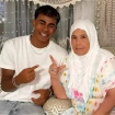 Lamine Yamal con su abuela.