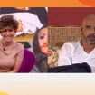 Sonsoles Ónega en plató en un montaje con Miguel Almanzor, el hijo de la ventrílocua Mari Carmen y sus muñecos