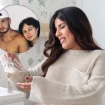 Isa Pantoja en un montaje con su ex Omar Montes y su madre, Mari Ángeles (redes)