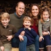 La familia real británica: el príncipe Guillermo, Kate Middleton y sus hijos George, Louis y Charlotte.