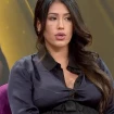 Gabriela Guillén en una imagen de plató, seria