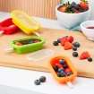 Lékué kit de 4 moldes mini polo apilables de silicona con tapa y recetas