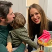 Cayetano y Eva González en una imagen de redes con su hijo
