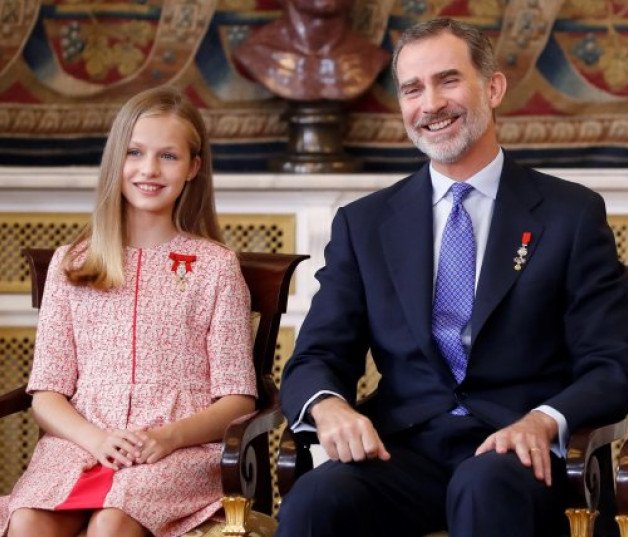 Leonor es, sin duda, el ojito derecho de su padre.