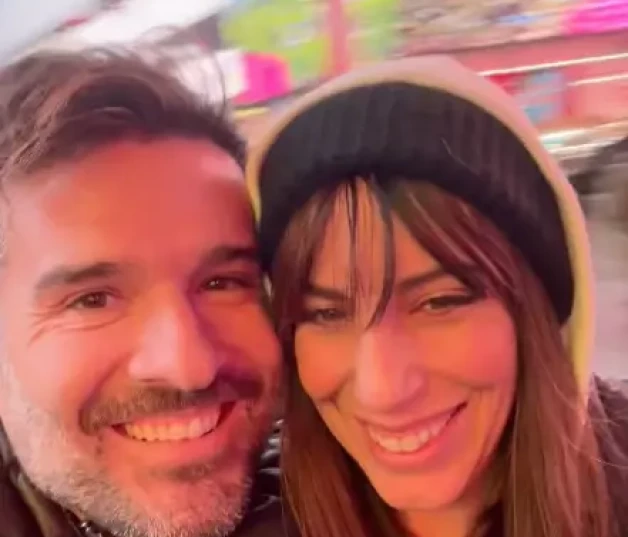 Almudena Cid y Gerardo Berodia en Times Square