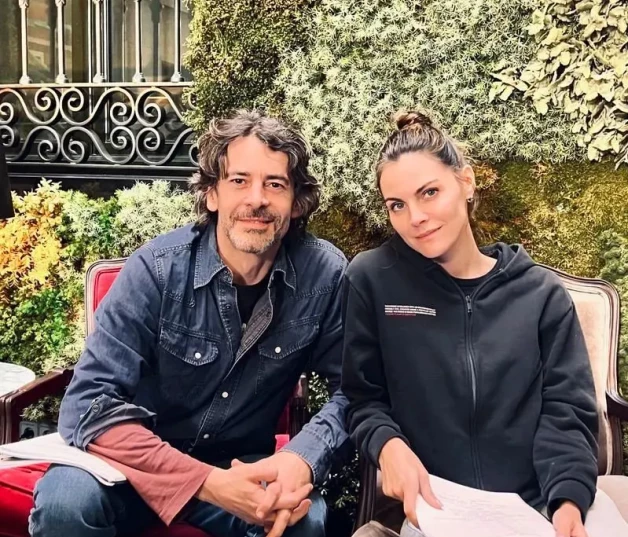 Eduardo Noriega rodando con Amaia Salamanca.